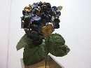 Hydrangea einzeln 60cm BLAU-GOLD 60cm