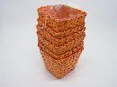 Pflanzkübel quadratisch ORANGE 13x13cm