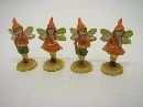 Polyelfe stehend 2Mod. ORANGE 11cm