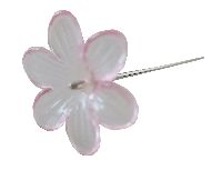 Stecknadel S/48 Blume PINK 7 cm