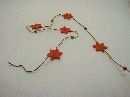 Sterngirlande x 8 ORANGE 180cm