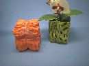 Kübel DUNKELORANGE 7x7cm                         