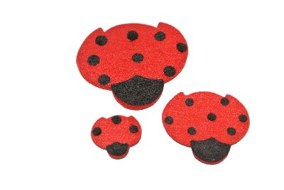 Marienkäfer 3 Grössen ROT 24 St.