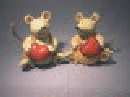 Maus m.Herz BUNT 2Mod./17cm