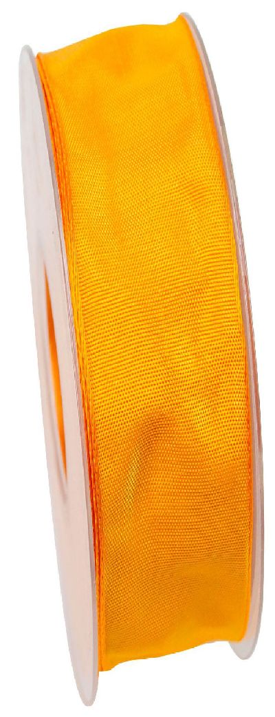 Drahtkantenband DUNKELGELB 128 25mm
