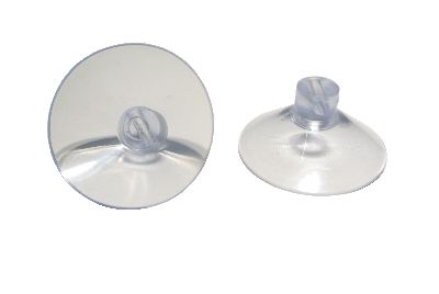 Saugnäpfe transparent 40 mmohne Metallbügel