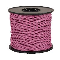 Papierkordel mit Draht FUCHSIA 62 2mm