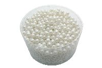 Perlen rund SCHNEEWEISS 8mm 250 gr. = ca. 1200 Stück