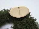 Kerzenteller m.Pin GOLD MATT 6cm