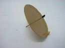 Kerzenteller m.Pin GOLD MATT 10 cm