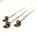 Oasis&reg; Diamant Flex-Pins KLAR / silber 41-62381 &Oslash; 5mm Kopf L= 6cm