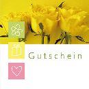 Gutschein gelbe Rosen Merci Gutschein