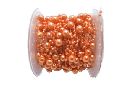 Perlenkette Svenja ORANGE 6mm 15m