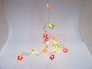 Lichterkette mit Blumen BUNT 20 Lichter