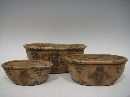 Jardiniere Maran S/3 BRAUN 83860 S/3  17-23-30cm