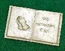 Buch 13x7cm CREME "Wir vermissen Dich"