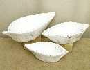 Schale Schiff WEISS 21cm
