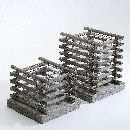 Pflanzbox Yukon GRAU-WEISS ABGEWISCHT 13x13x5 cm