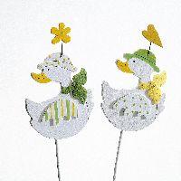 Ente Fun Stecker GELB-GRÜN 8cm