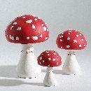 Fliegenpilz ROT-WEISS 10 cm, Keramik