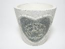 K&uuml;bel Sweet Home, Keramik CREME-GRAU 55098 15x14cm