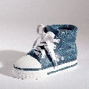 Jeans Chucks BLAU-WEISS 97738 13,5x6x8cm  &Ouml;ffnung=3,8cm