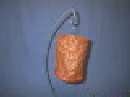 Lampion rund lang ORANGE 20x13cm