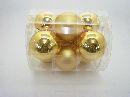 Glaskugeln / Christbaumkugel GOLD combi 90mm 9St.
