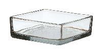 Kastenschale Glasstein 1794/klar Glasschale eckig 11x11cm Höhe3cm