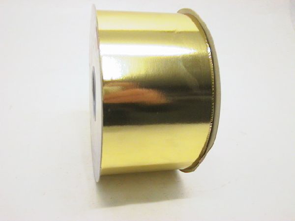 Kräuselband metallic, Ziehband GOLD 02 Geschenkband 70mm 100m