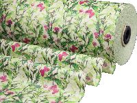 Manschettenpapier Gras Bunte Wiese inkl Entsorgu B:25cm L:85m