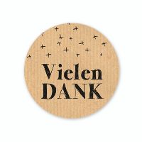 Aufkleber VIELEN DANK 100 Stück - Box