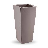 Pflanztopf Genesis m.Einsatz TAUPE 38xH85cm eckig