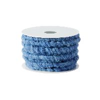Wollstränge Enzianblau 25 10 mm / 10 mtr.