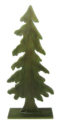 Baum X-MAS aus Holz DUNKELGRÜN 69852 50cm