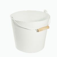 Eimer Metall / Metalleimer WEISS 35-136 Ø21cm H18cm  5 Liter