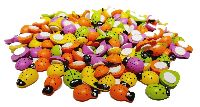 Marienkäfer bunt 4 Farben 372049 Ø20mm mit Klebepunkt
