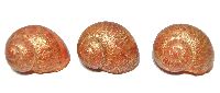 Schnecke Ring Gold-Burgund 7418 GINA