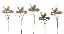 Gartenstecker Willkommenspfeil ROST 18x1,5xH90cm mit Vogel