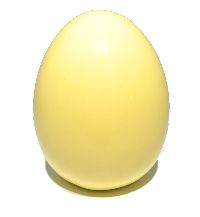 Ei / Porzellanei PASTELLGELB 49211208 6x8cm stehend