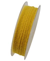Wollkordel Twist mit Draht GELB 5109 2mm  50 Meter  Wollschnur