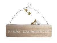 Schild Frohe Weihnachten NATUR-GOLD-WEISS 31hoi01 25x16,5cm Holzschild Engel