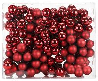 Spiegelbeeren / Glaskugeln 12319chianti-weinrot glanz/mat 20mm Draht Spiegelbeeren