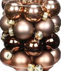 Glaskugel / Christbaumkugel 15101 Elegant Lounge Mix 30mm   nachhaltige Verpackung