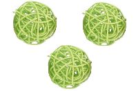 Rattanball / Rattankugel hellgrün Ø3cm