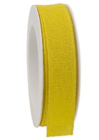 Basicband NATURE gelb 10 biologisch abbaubar B:25mm L:20m Baumwollband 267