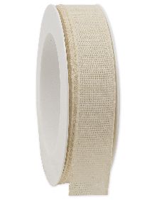 Basicband NATURE natur 02 biologisch abbaubar B:25mm L:20m Baumwollband 267