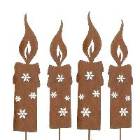 Rostkerze zum Stecken ROST 62313 3,5xH14cm + 6cm Stab