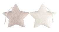 Stern Watteweich ROSA-CREME 20764200 Hänger Ø10cm Filz wattiert