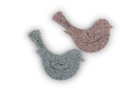 Filz Streudeko Wollart altrosa-blau 21761103 Vogel 6cm selbstklebend